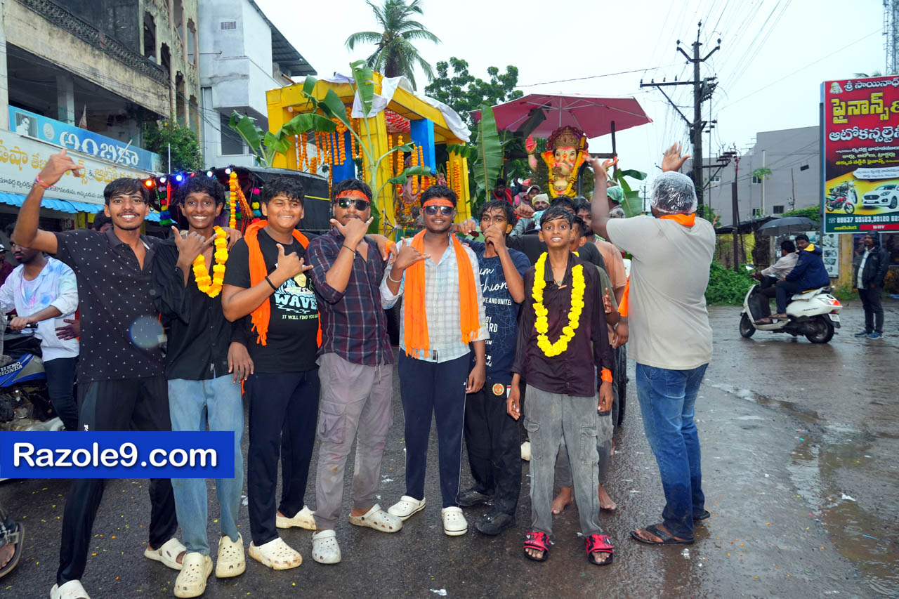 Razole Taluka Ganesh Nimajjanam